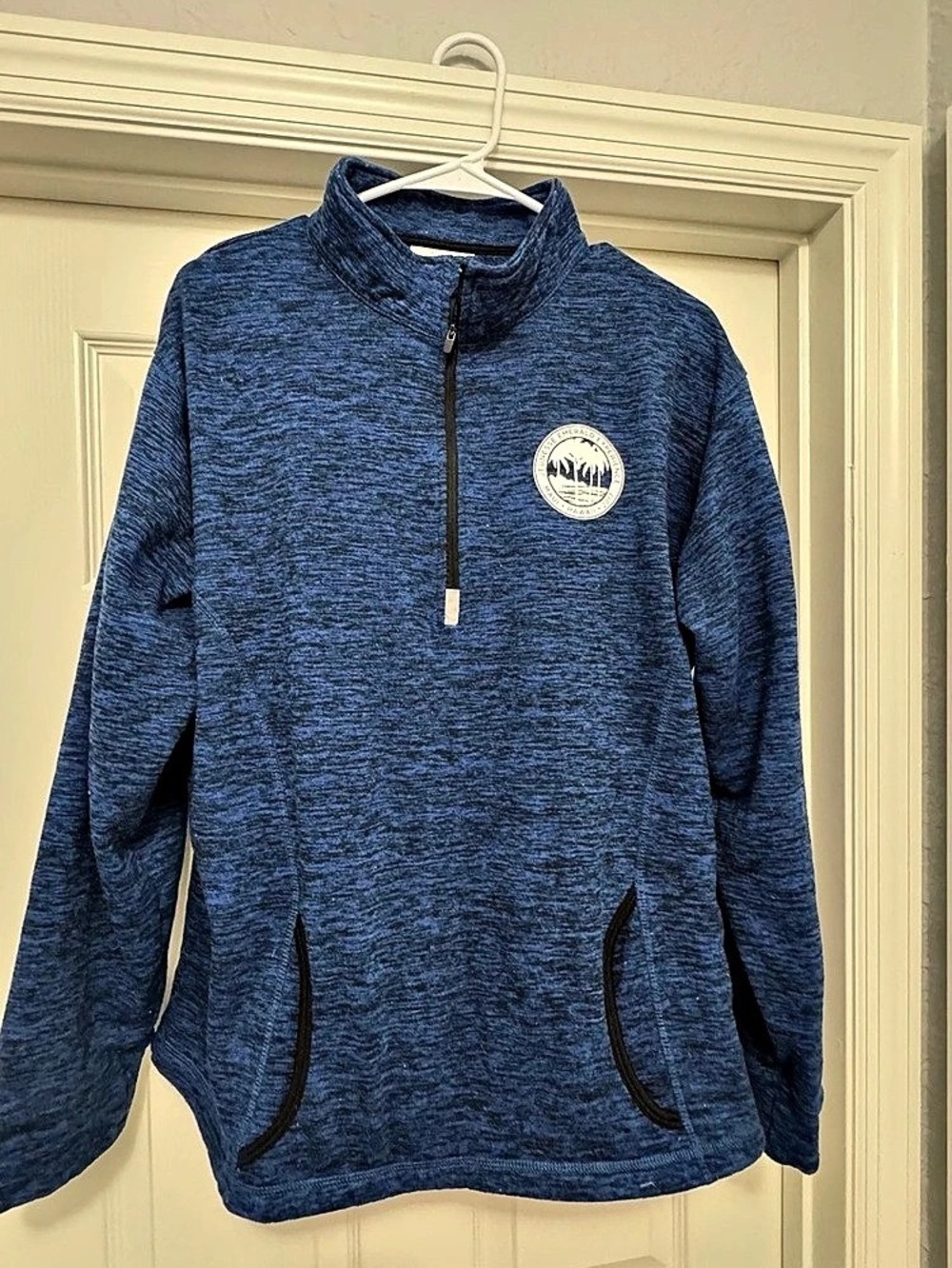 J. America Blue Quarter Zip Pullover Size XXXL